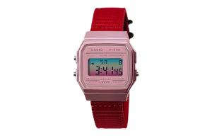 CASIO Часы Retrofit Series Quartz Movement Nylon Strap Watch Men's Watch Pink Watch Dial