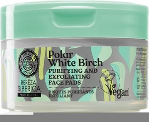 Отшелушивающие ватные диски из полярной белой березы для жирной и проблемной кожи Natura Siberica, 20 шт