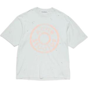 Футболка с принтом логотипа Acne Studios, бежевый