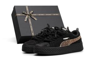 PUMA Smash Platform Cushioning Low top скейтборд обувь женские Black Brown