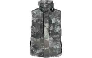 Жилет камуфляжного цвета Dissolveing Grid Stone Island, серый