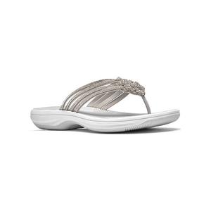 Женские сандалии Breeze Gem Cloudstepper Clarks, Silver