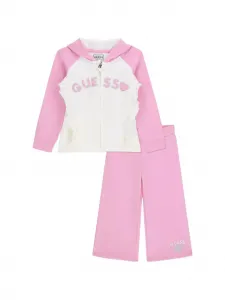 Спортивный костюм с логотипом Guess kids, розовый