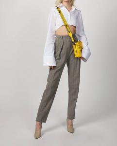 Серые брюки в елочку The Kooples, серый