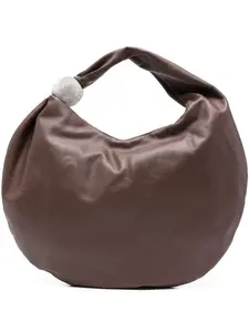 Сумка на плечо с кристаллами Giuseppe Di Morabito, коричневый