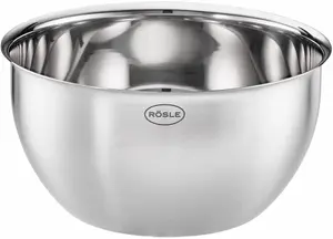 Чаша RÖSLE "Basic Line", из нержавеющей стали 18/10, универсального применения, со сливным бортиком, можно мыть в посудомоечной машине Ø 20 см, цвет silberfarben