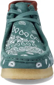 Мужские ботинки Clarks Wallabee Chukka, зеленый