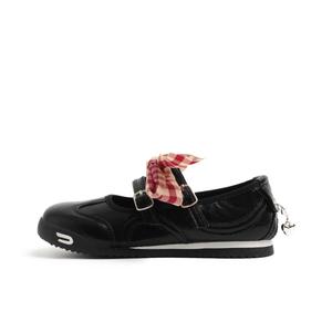 Туфли Мэри Джейн на плоской подошве женские Yang Nianhua, Black