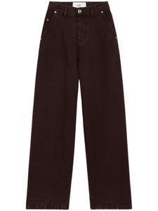AMI Paris широкие джинсы, фиолетовый