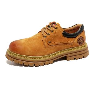 Повседневные кожаные туфли мужские WEISHIBANGWEI, Yellow Brown (Leather Shoe Size)