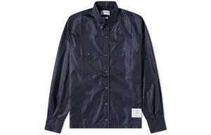 THOM BROWNE Мужская синяя рубашка