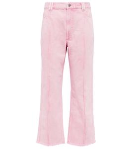 Укороченные джинсы Tricia с высокой талией Marant Etoile, Light Pink