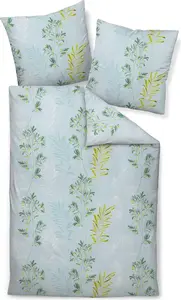 Комплект постельного белья Janine Design Mako-Soft-Seersucker 20146 TANGO Цвет шалфейно-зеленый Размер 155x200+80x80 Original Janine