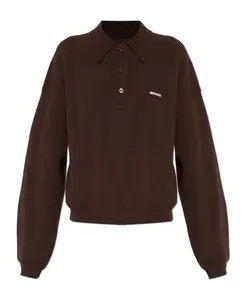Рубашка поло с нашивкой с логотипом Rotate Birger Christensen, коричневый