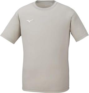 Мужская тренировочная футболка Mizuno NaviDry, футболка с коротким рукавом, U-образный вырез, впитывающая пот, быстросохнущая, нижнее белье, белый