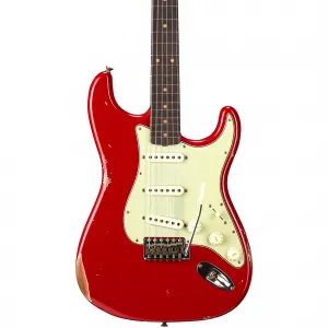 Электрогитара Fender Custom Shop 62 Stratocaster Relic, старинный цвет Seminole Red