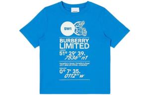 Детская футболка Burberry, цвет Blue