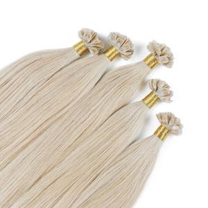 Накладные волосы bonding extensions premium echthaar #10/1 hell-lichtblond asch 1g Hair2Heart, 40cm, количество 25 шт.