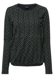 Топ с длинными рукавами ALLOVER PRINT, RUNDHALS, LANGARM LAURASØN, светло-зеленый