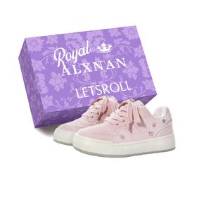 Alxnan Низкие женские кроссовки для скейтбординга, розовые