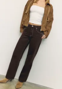 Расклешенные джинсы Stradivarius, Mottled Dark Brown