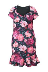 Мини платье Ulla Popken, Rose/Dark pink