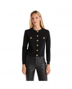 Женский вязаный кардиган Loretta - черный The Noli Shop, Black