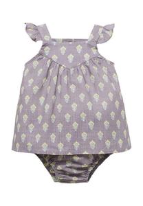 Повседневное платье PRINTED AND NAPPY COVER SET Mango Kids, цвет Light Pastel Purple