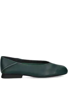 Балетки с кожаными вставками Camper, зеленый