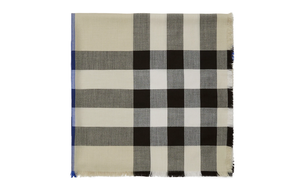 Шарф House Check с бахромой Burberry, серый