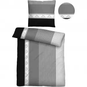 Постельное белье Kappa «Emi», простота в уходе + качество тонкой нити, 100% хлопок, молния, цвет sturmgrau