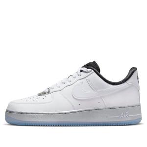 Кроссовки женские Nike Air force 1 кожаные с перфорацией, белый