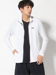FILA/(M) Однотонная куртка с передней молнией и подставкой, защищающая от УФ-излучения
