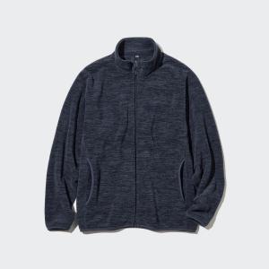 Толстовка Heather Fleece на молнии Uniqlo, 08 темно-серый
