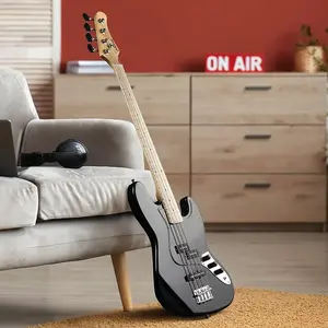 Электрогитара Glarry Black GJazz с бас-гитарой и усилителем 20 Вт