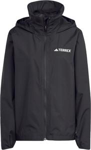 Женская куртка Adidas двухслойная дождевая, черный