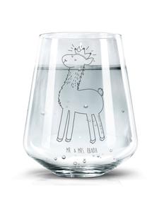 Стакан для питья Lama King без надписей, прозрачный Mr. & Mrs. Panda
