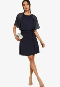 Платье повседневное, прямого кроя, с рукавами-крылышками Friends Like These, Navy Blue