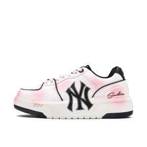 Кроссовки MLB Chunky Liner Skateboarding Shoes Unisex Low-top White/Pink, цвет Puff