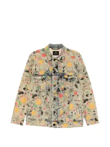 Куртка с цветочным принтом Ps Paul Smith, бежевый