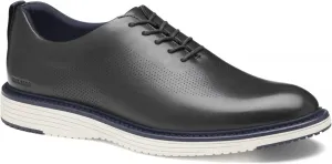 Мужские туфли Johnston & Murphy Upton с перфорацией, цельный передок и шнуровкой, черный