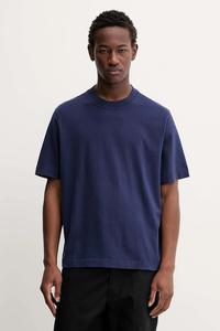 Хлопковая футболка Abercrombie & Fitch, темно-синий