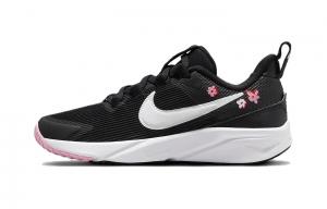 Кроссовки Nike Star Runner 4 Next Nature SE PS 'Floral', черный/белый