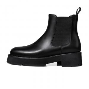 Черные женские короткие челси-ботфорты THOM WILLS, черный WE061