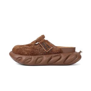 ZERO COSMOS Мягкие износостойкие сандалии с закрытым носком, унисекс, темно-коричневые