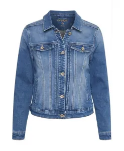 Стильная джинсовая куртка с нагрудными карманами. Cream, синий