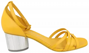 Женские сандалии Ferragamo Flor 55, желтый