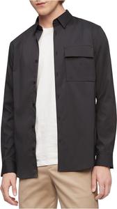 Мужская рубашка Calvin Klein с длинным рукавом и застежкой на пуговицы, Black Casual Utility