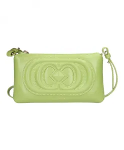 Кожаная сумка через плечо La Carrie, зеленый