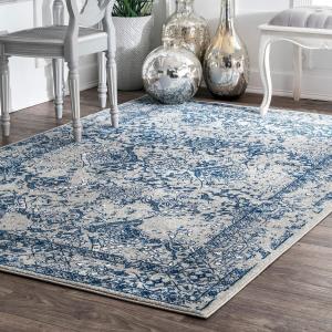 Ковер nuLOOM, 67 x 427 см, Odell Faded Vintage, Light Blue